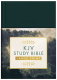 KJV Study Bible Large Print Gold Spruce