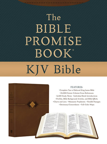 The Bible Promise Book KJV Bible (Hickory Diamond Brown)