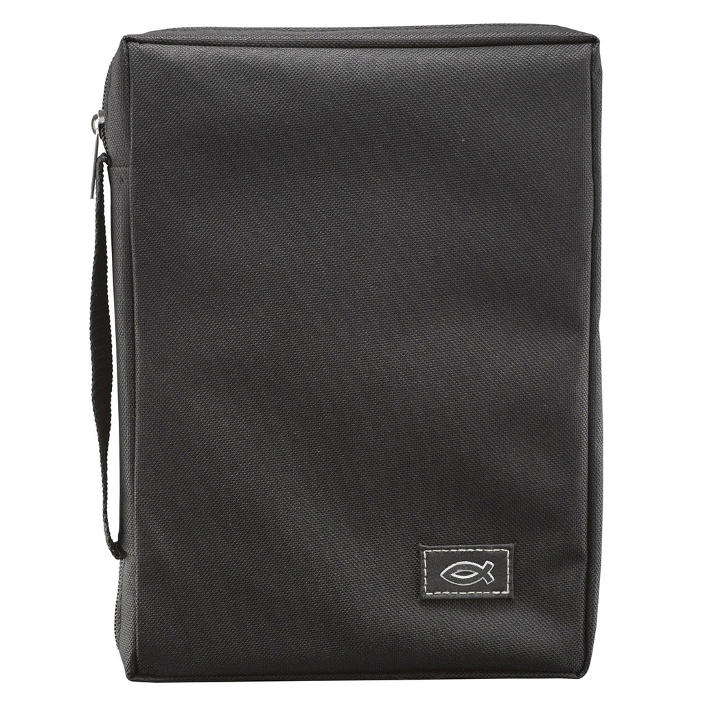 Bible Cover - Super Value Canvas Black (different sizes)