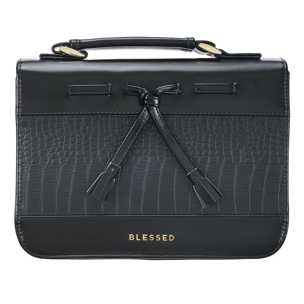 Faux Leather Bible Cover - Blessed