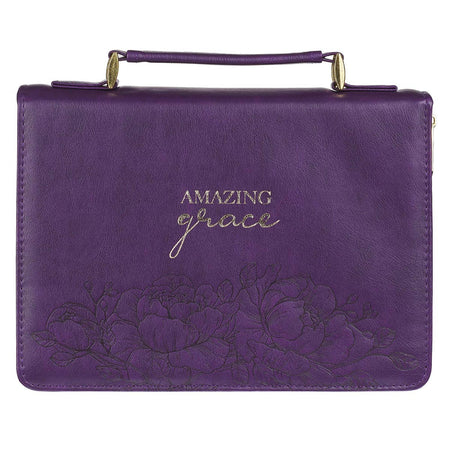 Bible Cover Two Tone Lux-Leather Faith Purple