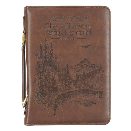 Faux Leather Bookmark - Strength & Dignity (Teal)