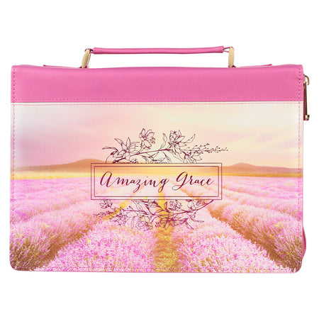 All Things Are Possible Vintage Dusty Rose Faux Leather Fashion Bible Cover – Matthew 19:26