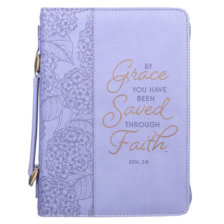 Be Strong and Courageous Portfolio Design Faux Leather Classic Bible Cover - Joshua 1:9