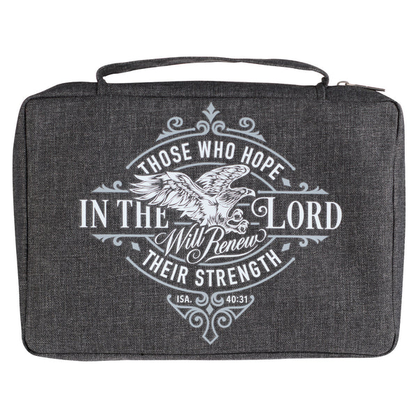 Hope in the LORD Charcoal Value Bible Cover - Isaiah 40:31