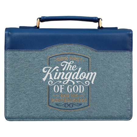 I Know the Plans Blue Faux Leather Fashion Bible Cover - Jeremiah 29:11
