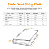 The Kingdom of God Two-tone Blue Faux Leather Fashion Bible Cover - Matthew 6:33