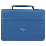 The Kingdom of God Two-tone Blue Faux Leather Fashion Bible Cover - Matthew 6:33