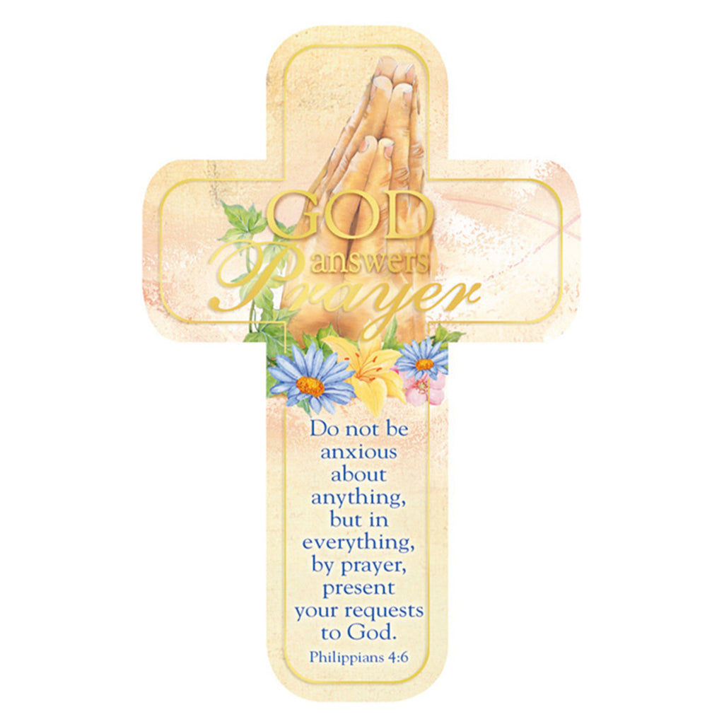 Cross Bookmark - God Answers Prayers