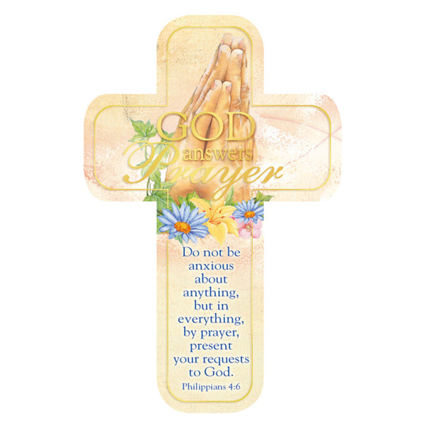Cross Bookmark - God Answers Prayers
