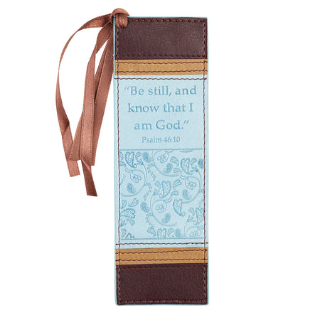 Marbled Premium Bookmark - The LORD Will Be With You Blue Joshua 1:9