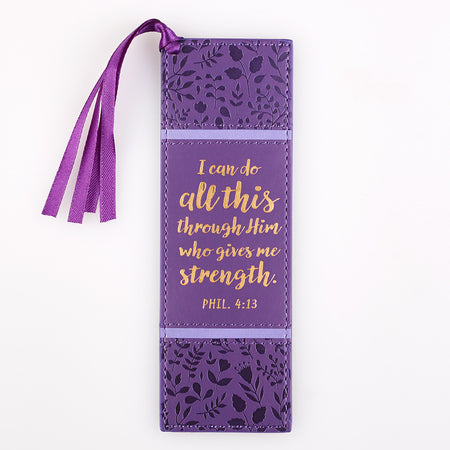 LuxLeather Pagemarker - Be Strong and Courageous Joshua 1:9