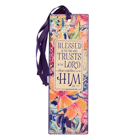 Faux Leather Bookmark - Strength & Dignity (Teal)
