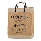 Farmer's Market Large Tote - Goodness & Mercy Follow Me