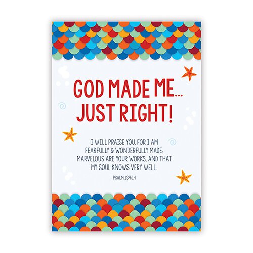 Large Poster - God Made Me Just Right