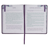 Finding Joy Purple Faux Leather Daily Devotional