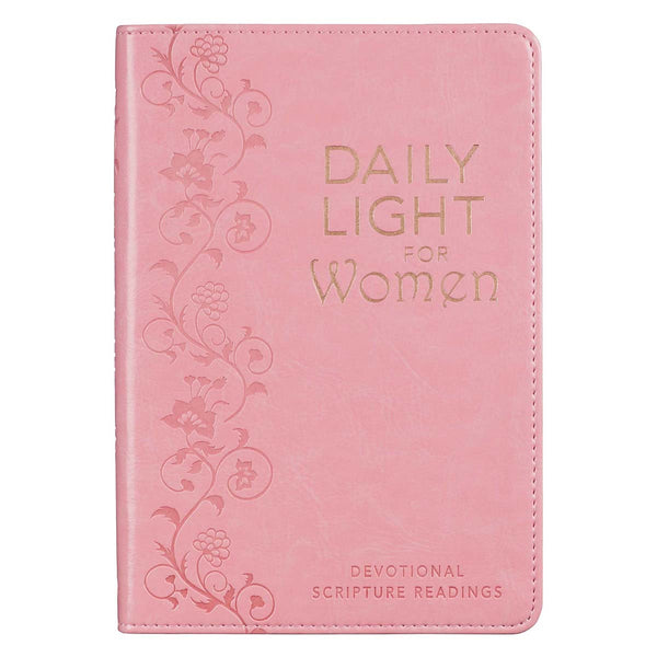 Daily Light for Women Devotional - Faux Leather Light Pink