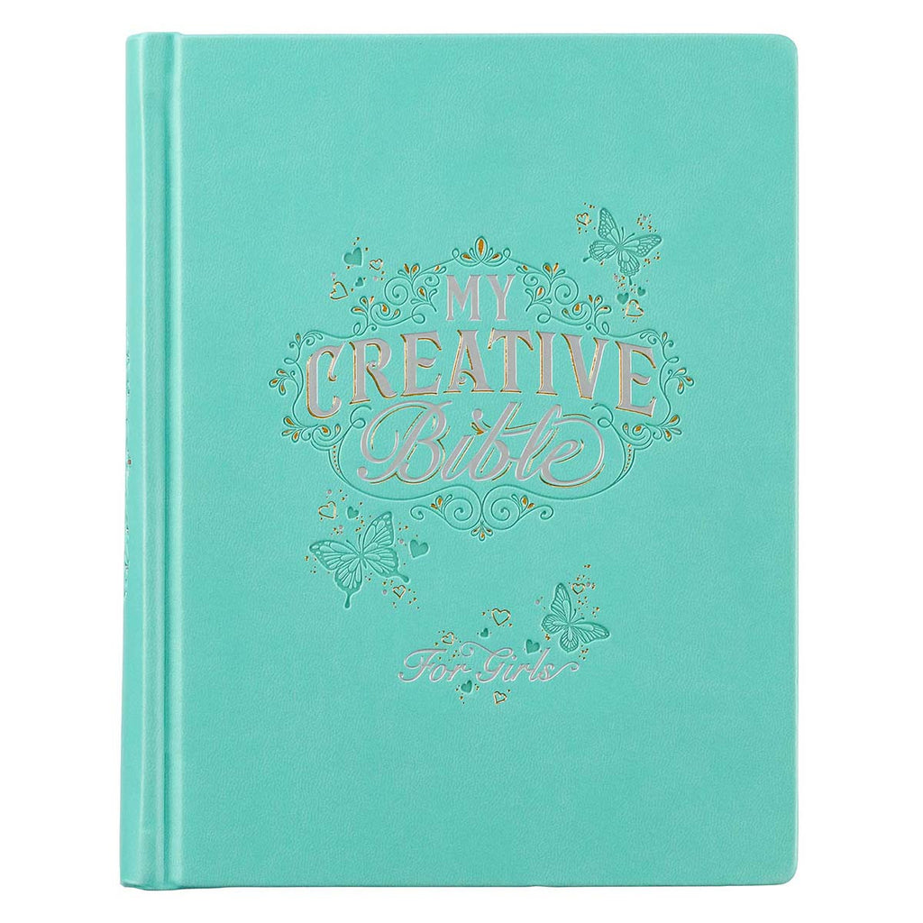 My Creative Bible for Girls ESV - Teal Butterfly