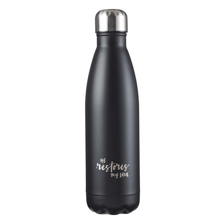 My Grace Glass Water Bottle with Bamboo Lid and Sleeve - 2 Corinthians 12:9
