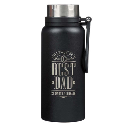 Stainless Steel Water Bottle - Be Strong & Courageous