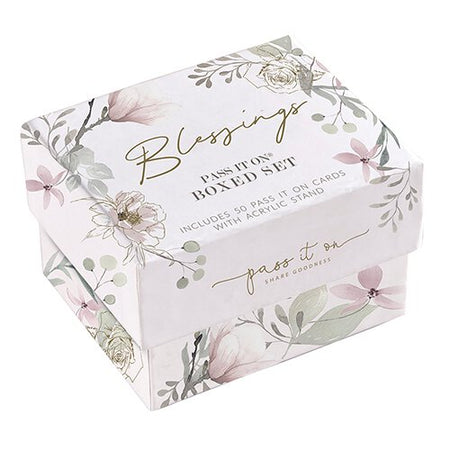 Trust in the Lord Blue Floral Writing Paper and Envelope Set - Proverbs 3:5