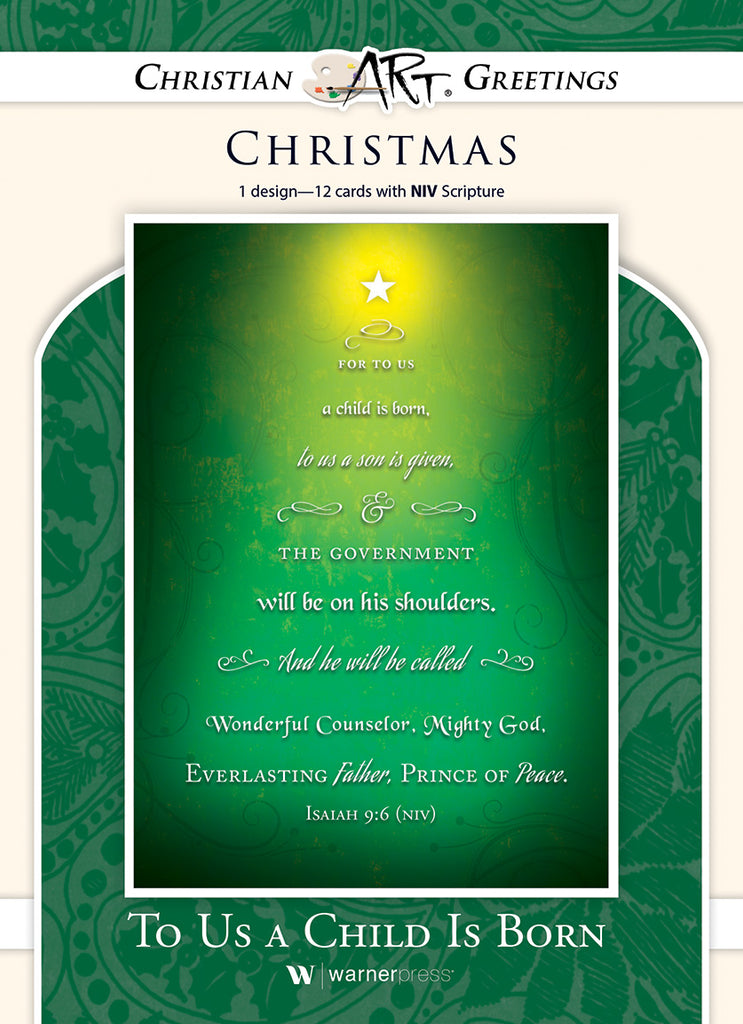 Boxed Card - TO US A CHILD IS BORN