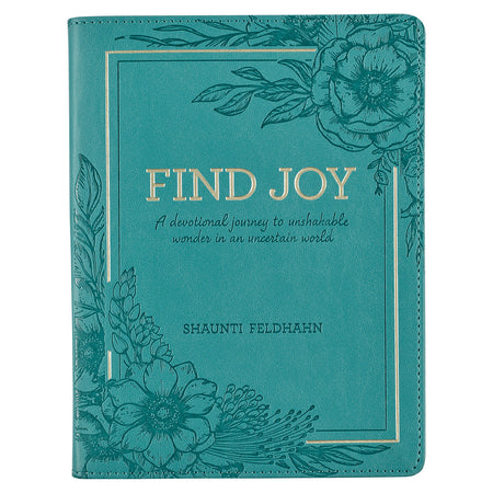 Finding Joy Purple Faux Leather Daily Devotional