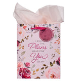 The Plans I Have for You Plum Floral Medium Gift Bag – Jeremiah 29:11