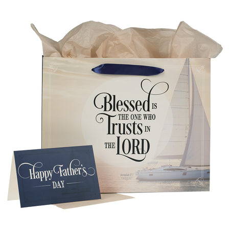 Medium Gift Bag - The World's Best Dad Joshua 1:9