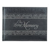 In Loving Memory Charcoal Guest Book