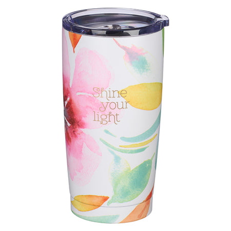 Be Still Teal Meadow 40 Oz Tumbler with Reusable Straw - Psalm 46:10