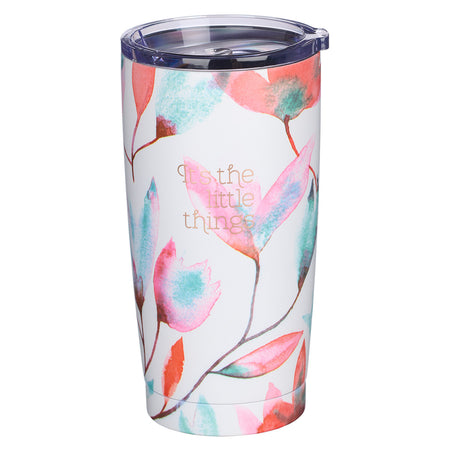 Never Give Up Citrus Leaves Stainless Steel Travel Mug