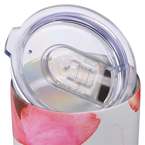 Hope Anchors the Soul Coral Poppies Stainless Steel Travel Mug