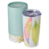 Never Give Up Citrus Leaves Stainless Steel Travel Mug
