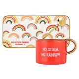 Slant Mug with Tray - Rainbow