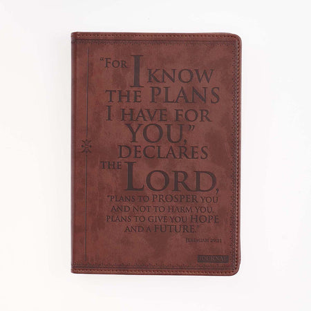 Be Still Teal Meadow Classic Faux Leather Journal with Pen Holder - Psalm 46:10