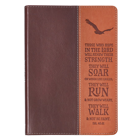 With God All Things are Possible Large Wirebound Journal with Elastic Closure - Matthew 19:26