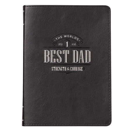Trust in the LORD Black Handy-sized Full Grain Leather Journal - Proverbs 3:5