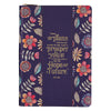 I Know the Plans Purple Faux Leather Classic Journal with Zipped Closure - Jeremiah 29:11