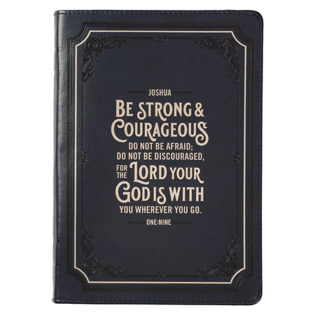 With God All Things are Possible Large Wirebound Journal with Elastic Closure - Matthew 19:26