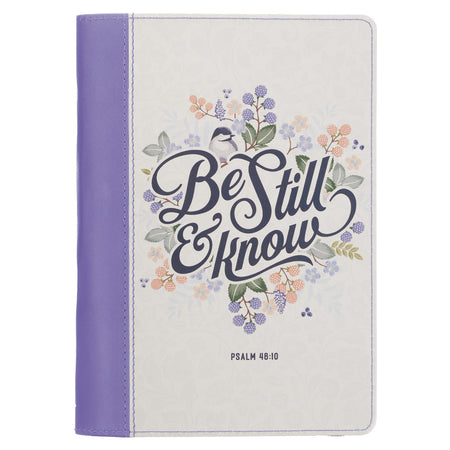 Finding Joy Purple Faux Leather Daily Devotional