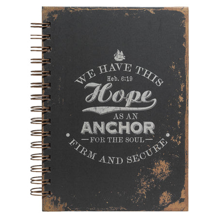 Strong and Courageous Topas Pink Wirebound Journal - Joshua 1:9