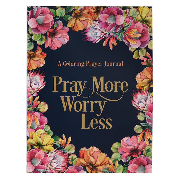 Pray More Worry Less Coloring Prayer Journal - KI GIFTS