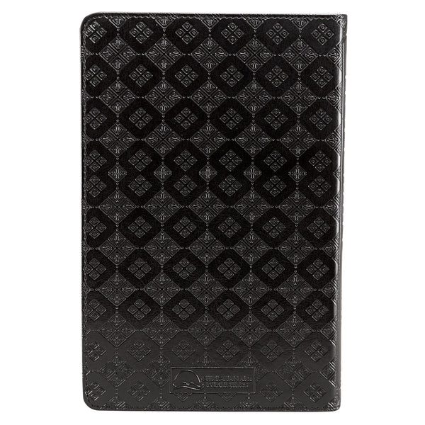 Black Faux Leather King James Version Deluxe Gift Bible with Thumb Index