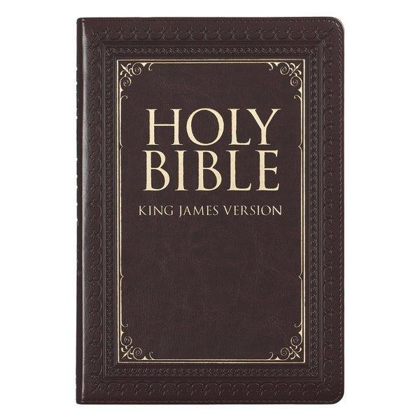 KJV Large Print Thumb Index Dark Brown