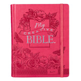 KJV Journaling Bible - My Creative Bible Bright Pink Faux Leather