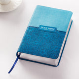 Blue Two-tone Faux Leather Giant Print King James Version Bible