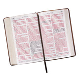 Brown Two-tone Quarter-bound Faux Leather Giant Print King James Version Bible