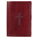 Burgundy Faux Leather Super Giant Print King James Version Bible