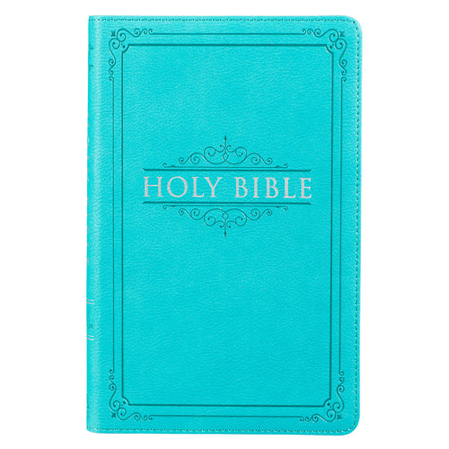 Teal Faux Leather King James Version Gift Edition Bible